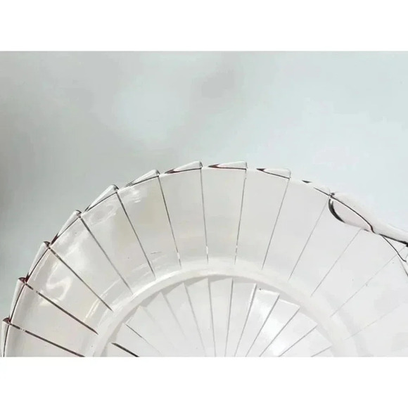 Sierra Pinwheel Jeannette Pink 1930's Depression Glass Decorative | Serving Plat - Picture 9 of 9